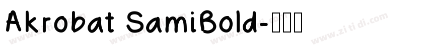 Akrobat SamiBold字体转换